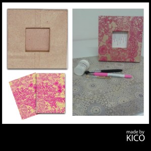 Serviettentechnik Bilderrahmen